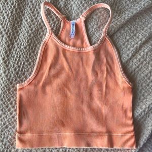 Zenana Ribbed Cami Top ( Orange )